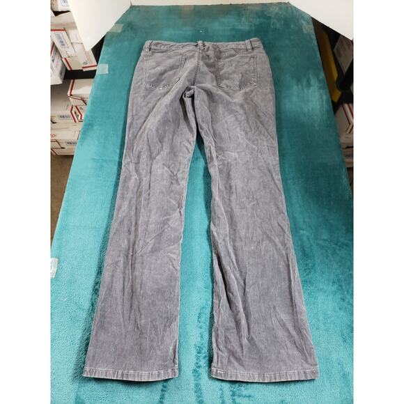 Apt 9 Jeans Size 8 Womens Gray Pants Stretch Corduroy Ladies Mid Rise Bootcut - Picture 11 of 12